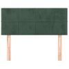 Cabecero Cama | Panel De Cabecera De Terciopelo Verde Oscuro 90x5x78/88 Cm Cfw628806