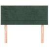 Cabecero Cama | Panel De Cabecera De Terciopelo Verde Oscuro 90x5x78/88 Cm Cfw232645