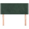 Cabecero Cama | Panel De Cabecera De Terciopelo Verde Oscuro 90x5x78/88 Cm Cfw168004