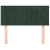 Cabecero Cama | Panel De Cabecera De Terciopelo Verde Oscuro 90x5x78/88 Cm Cfw774677