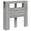 Cabecero Cama | Panel De Cabecera Led Madera Ingeniería Gris Sonoma 100x18,5x103,5 Cm Cfw976455