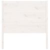 Cabecero Cama | Panel De Cabecera Madera Maciza De Pino Blanco 106x4x100 Cm Cfw996917