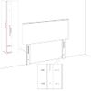 Pack 2 Uds Cabeceros Cama | Panel De Cabeceras Cuero Sintético Blanco 72x5x78/88 Cm Cfw320669