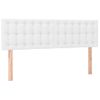 Pack 2 Uds Cabeceros Cama | Panel De Cabeceras Cuero Sintético Blanco 72x5x78/88 Cm Cfw786004