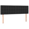 Pack 2 Uds Cabeceros Cama | Panel De Cabeceras Cuero Sintético Negro 72x5x78/88 Cm Cfw268449