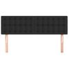 Pack 2 Uds Cabeceros Cama | Panel De Cabeceras Cuero Sintético Negro 72x5x78/88 Cm Cfw268449