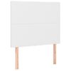 Pack 2 Uds Cabeceros Cama | Panel De Cabeceras De Cuero Sintético Blanco 100x5x78/88 Cm Cfw631315