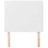 Pack 2 Uds Cabeceros Cama | Panel De Cabeceras De Cuero Sintético Blanco 100x5x78/88 Cm Cfw631315