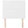 Pack 2 Uds Cabeceros Cama | Panel De Cabeceras De Cuero Sintético Blanco 90x5x78/88 Cm Cfw182923