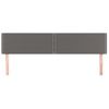 Pack 2 Uds Cabeceros Cama | Panel De Cabeceras De Cuero Sintético Gris 80x5x78/88 Cm Cfw995524