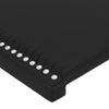 Pack 2 Uds Cabeceros Cama | Panel De Cabeceras De Cuero Sintético Negro 100x5x78/88 Cm Cfw656485