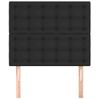 Pack 2 Uds Cabeceros Cama | Panel De Cabeceras De Cuero Sintético Negro 100x5x78/88 Cm Cfw668677