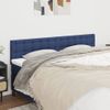 Pack 2 Uds Cabeceros Cama | Panel De Cabeceras De Tela Azul 100x5x78/88 Cm Cfw108103