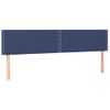 Pack 2 Uds Cabeceros Cama | Panel De Cabeceras De Tela Azul 80x5x78/88 Cm Cfw459709