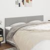 Pack 2 Uds Cabeceros Cama | Panel De Cabeceras De Tela Gris Claro 80x5x78/88 Cm Cfw538639