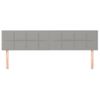 Pack 2 Uds Cabeceros Cama | Panel De Cabeceras De Tela Gris Claro 80x5x78/88 Cm Cfw376855