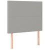 Pack 2 Uds Cabeceros Cama | Panel De Cabeceras De Tela Gris Claro 90x5x78/88 Cm Cfw637434