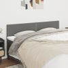 Pack 2 Uds Cabeceros Cama | Panel De Cabeceras De Tela Gris Oscuro 80x5x78/88 Cm Cfw288394