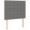 Pack 2 Uds Cabeceros Cama | Panel De Cabeceras De Tela Gris Oscuro 80x5x78/88 Cm Cfw801653