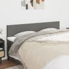 Pack 2 Uds Cabeceros Cama | Panel De Cabeceras De Tela Gris Oscuro 80x5x78/88 Cm Cfw187756