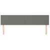 Pack 2 Uds Cabeceros Cama | Panel De Cabeceras De Tela Gris Oscuro 80x5x78/88 Cm Cfw187756