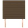 Pack 2 Uds Cabeceros Cama | Panel De Cabeceras De Tela Marrón Oscuro 90x5x78/88 Cm Cfw610675