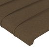 Pack 2 Uds Cabeceros Cama | Panel De Cabeceras De Tela Marrón Oscuro 90x5x78/88 Cm Cfw610675