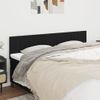 Pack 2 Uds Cabeceros Cama | Panel De Cabeceras De Tela Negro 100x5x78/88 Cm Cfw977383