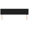 Pack 2 Uds Cabeceros Cama | Panel De Cabeceras De Tela Negro 100x5x78/88 Cm Cfw977383