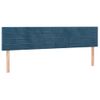 Pack 2 Uds Cabeceros Cama | Panel De Cabeceras De Terciopelo Azul Oscuro 100x5x78/88 Cm Cfw119062