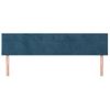 Pack 2 Uds Cabeceros Cama | Panel De Cabeceras De Terciopelo Azul Oscuro 100x5x78/88 Cm Cfw119062