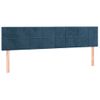 Pack 2 Uds Cabeceros Cama | Panel De Cabeceras De Terciopelo Azul Oscuro 100x5x78/88 Cm Cfw683602