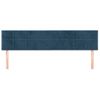 Pack 2 Uds Cabeceros Cama | Panel De Cabeceras De Terciopelo Azul Oscuro 100x5x78/88 Cm Cfw683602