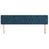 Pack 2 Uds Cabeceros Cama | Panel De Cabeceras De Terciopelo Azul Oscuro 100x7x78/88 Cm Cfw901007