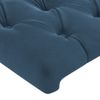 Pack 2 Uds Cabeceros Cama | Panel De Cabeceras De Terciopelo Azul Oscuro 100x7x78/88 Cm Cfw901007