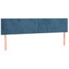 Pack 2 Uds Cabeceros Cama | Panel De Cabeceras De Terciopelo Azul Oscuro 90x5x78/88 Cm Cfw120133