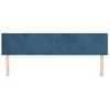 Pack 2 Uds Cabeceros Cama | Panel De Cabeceras De Terciopelo Azul Oscuro 90x5x78/88 Cm Cfw120133