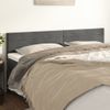 Pack 2 Uds Cabeceros Cama | Panel De Cabeceras De Terciopelo Gris Oscuro 80x5x78/88 Cm Cfw869564