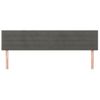 Pack 2 Uds Cabeceros Cama | Panel De Cabeceras De Terciopelo Gris Oscuro 80x5x78/88 Cm Cfw869564