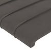 Pack 2 Uds Cabeceros Cama | Panel De Cabeceras De Terciopelo Gris Oscuro 80x5x78/88 Cm Cfw869564