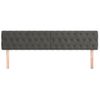 Pack 2 Uds Cabeceros Cama | Panel De Cabeceras De Terciopelo Gris Oscuro 90x7x78/88 Cm Cfw622510