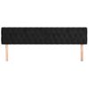 Pack 2 Uds Cabeceros Cama | Panel De Cabeceras De Terciopelo Negro 100x7x78/88 Cm Cfw936136