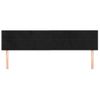 Pack 2 Uds Cabeceros Cama | Panel De Cabeceras De Terciopelo Negro 90x5x78/88 Cm Cfw811010