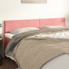 Pack 2 Uds Cabeceros Cama | Panel De Cabeceras De Terciopelo Rosa 100x5x78/88 Cm Cfw357031