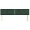 Pack 2 Uds Cabeceros Cama | Panel De Cabeceras De Terciopelo Verde Oscuro 100x5x78/88 Cm Cfw387652