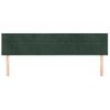 Pack 2 Uds Cabeceros Cama | Panel De Cabeceras De Terciopelo Verde Oscuro 100x5x78/88 Cm Cfw323914