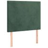 Pack 2 Uds Cabeceros Cama | Panel De Cabeceras De Terciopelo Verde Oscuro 80x5x78/88 Cm Cfw256232