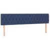 Pack 2 Uds Cabeceros Cama | Panel De Cabeceras Tela Azul 100x7x78/88 Cm Cfw605927