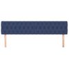 Pack 2 Uds Cabeceros Cama | Panel De Cabeceras Tela Azul 100x7x78/88 Cm Cfw605927