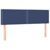 Pack 2 Uds Cabeceros Cama | Panel De Cabeceras Tela Azul 72x5x78/88 Cm Cfw973312